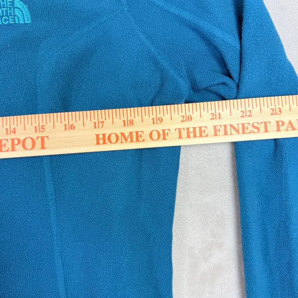 The North Face TKA 100 Glacier 1/4 Zip Fleece Pullover Blue Womens Size M